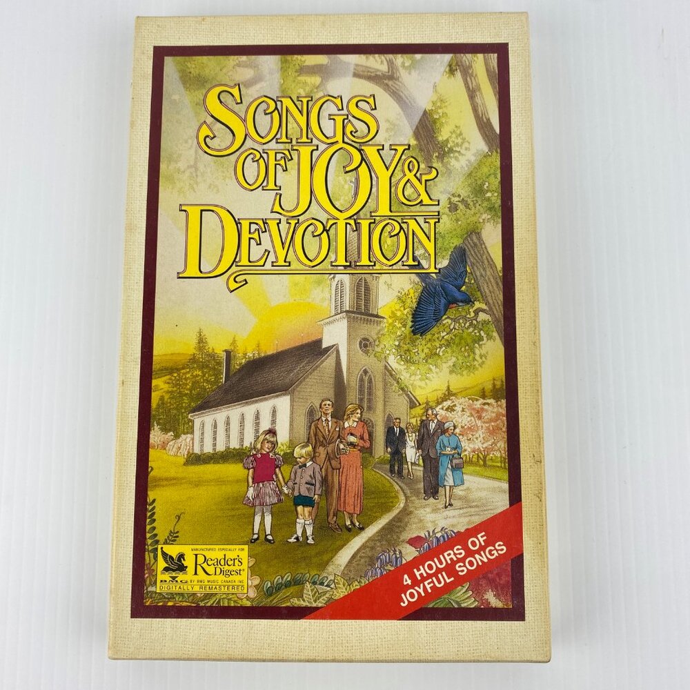 Readers Digest Vintage Cassette Tapes Songs of Joy and Devotion Boxed Set of 4